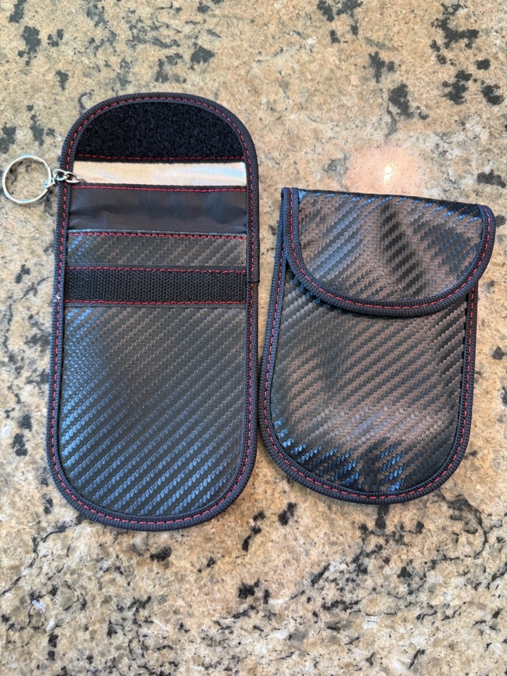 Anti Theft RFID key fob pouch (set of 2)